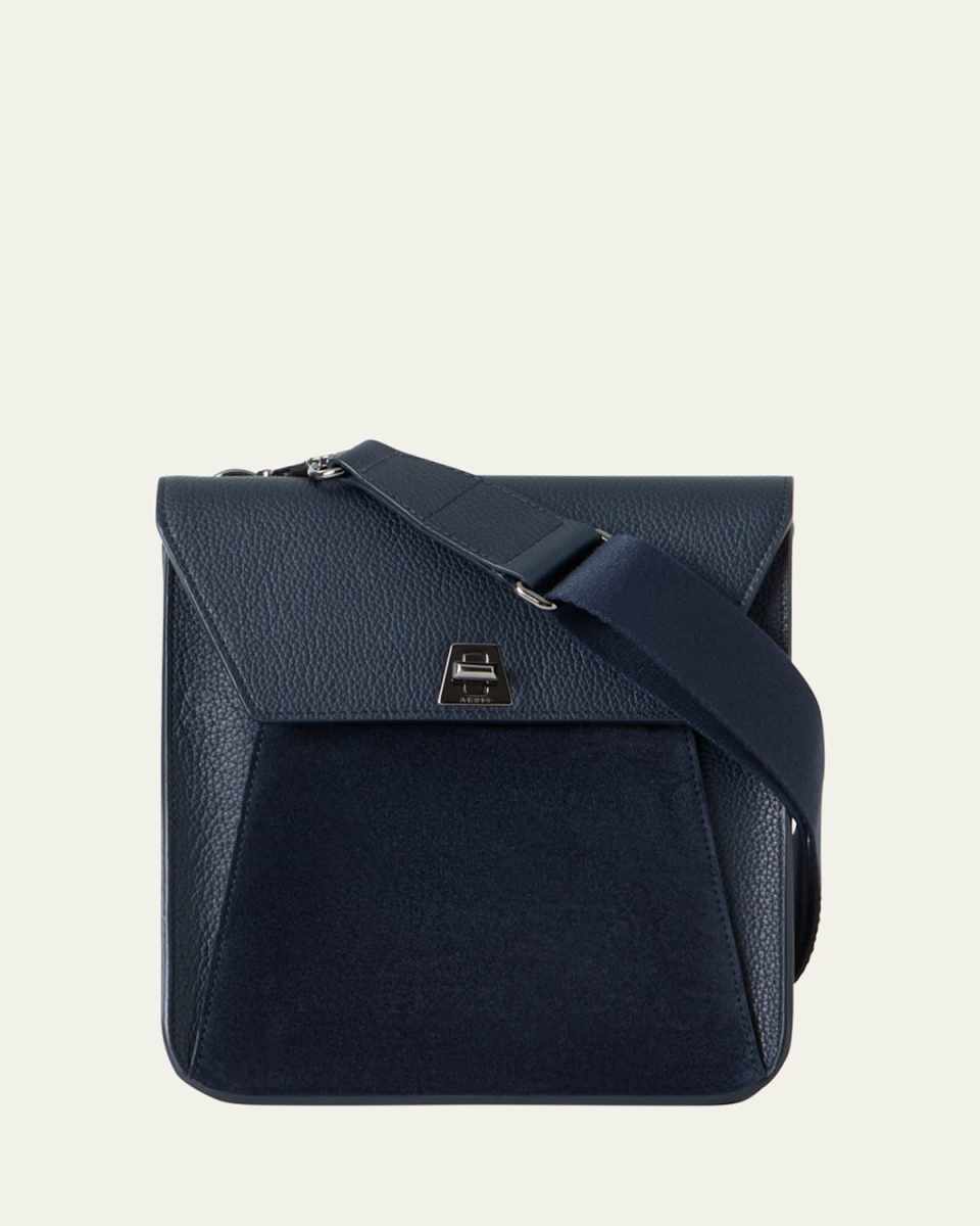 Anouk Small Leather Messenger Crossbody Bag